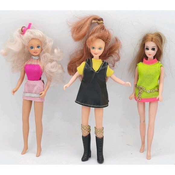 Lot of 3 Vintage 1970s 6.5" Dolls 2-Starr Model Agency Jakks /1 - Topper Dawn